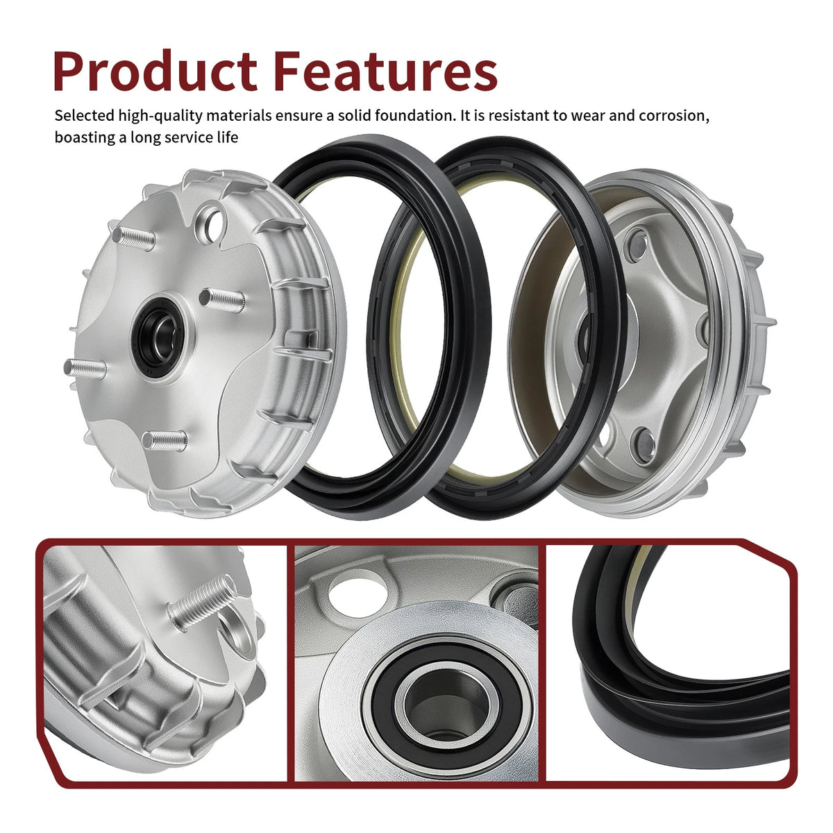 Front Brake Drum & Seal for Honda Rancher 350 TRX350TM/TE (00-06)