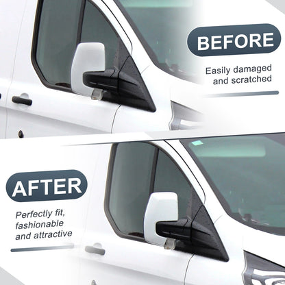 Right Side Rearview Mirror Cover Cap White for Ford Transit Custom (2012-2023)