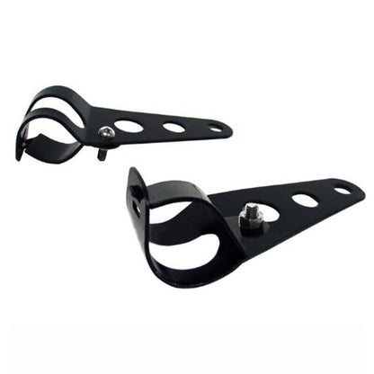 28-34mm Fork Ear Headlight Mount Brackets for Chopper Cafe Racer