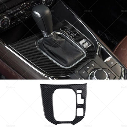 Center Console Gear Shift Cover Frame for Mazda CX-9 (2016-2022) Carbon Fiber