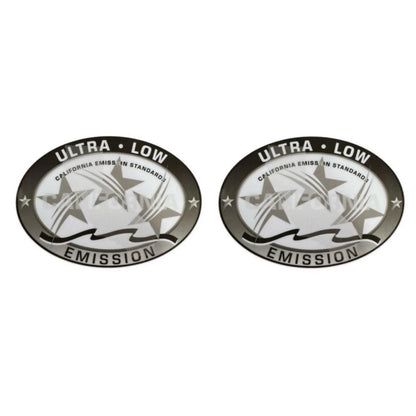 Ultra Low Emission Outboard Sticker for California DOT - Gray 3.58"x2.4"