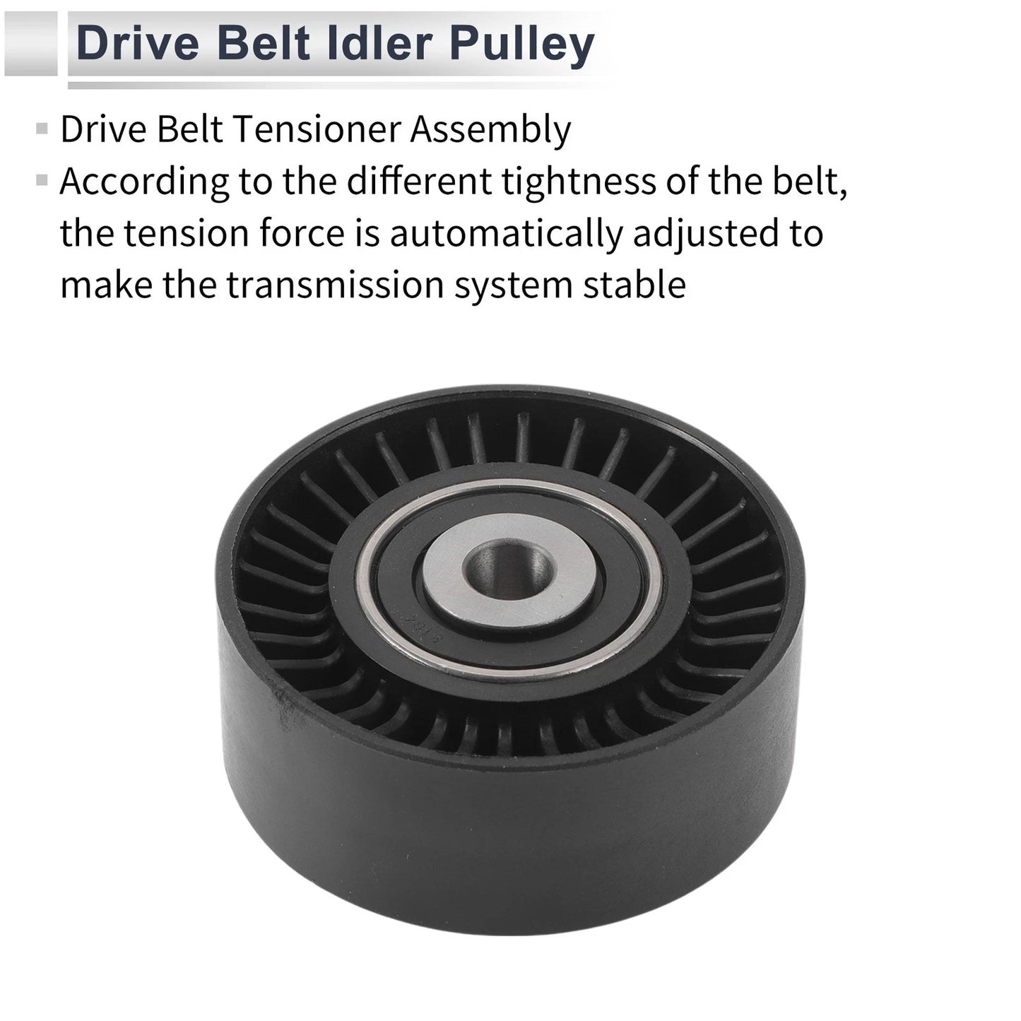 Drive Belt Idler Pulley for Ford Mondeo (2008-2015) 1 x Quality Replacement