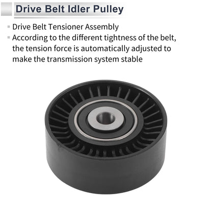 Drive Belt Idler Pulley for Ford Mondeo (2008-2015) 1 x Quality Replacement