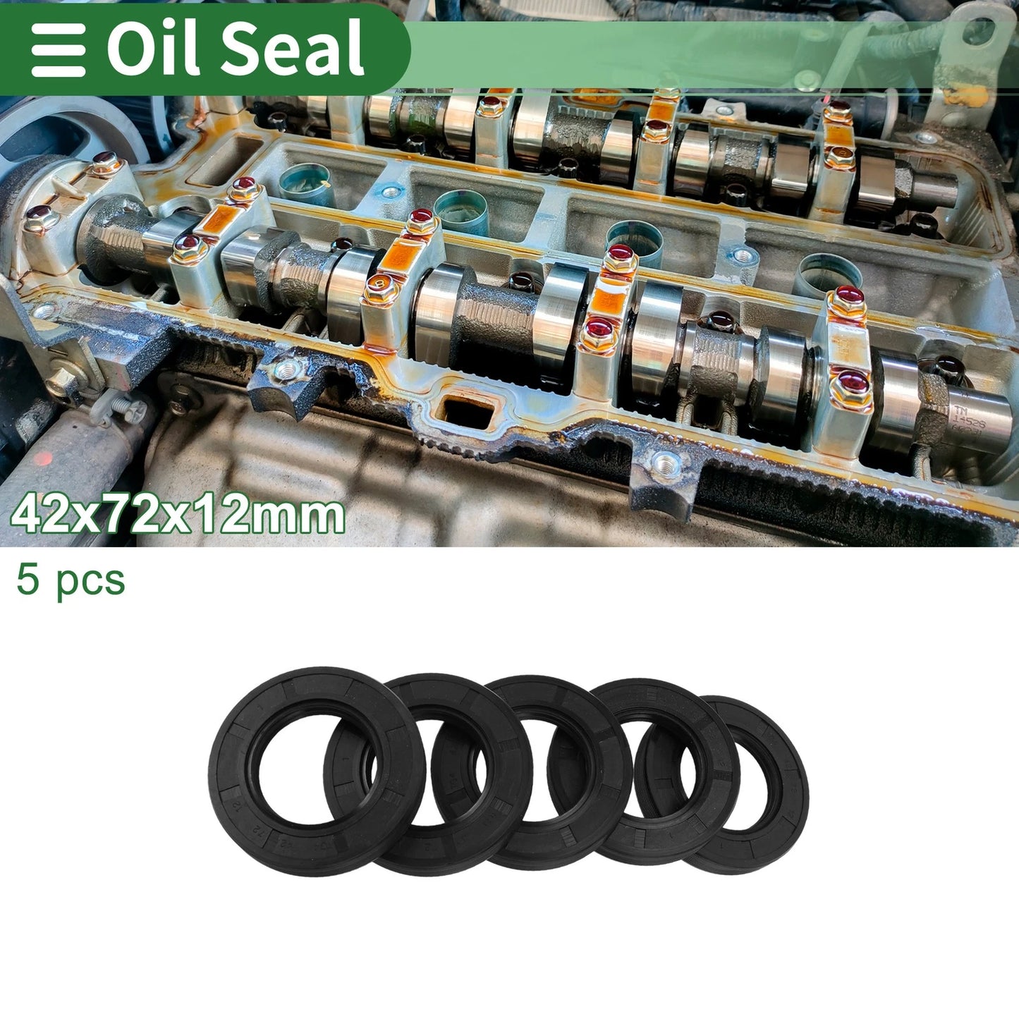 Oil Seal / 42x72x12mm / Seal Ring Rotary Shaft Seal for Make Model
