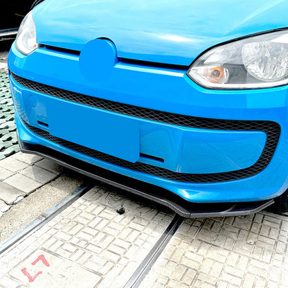 Bumper Spoiler Lip Splitter for VW UP (2011-2015) 3 x Carbon Style