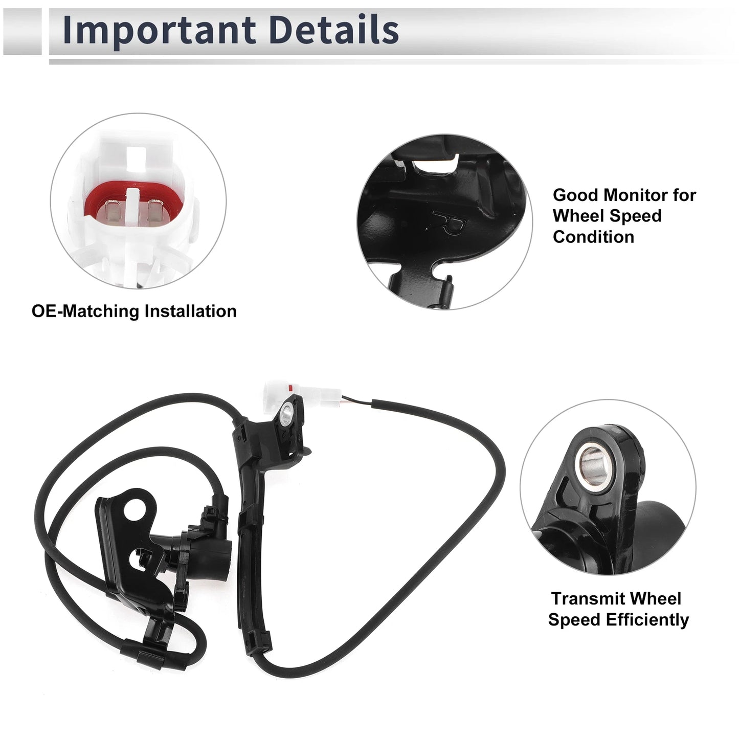 ABS Wheel Speed Sensor for Toyota Corolla (2003-2008) - Front Right 1 Pcs