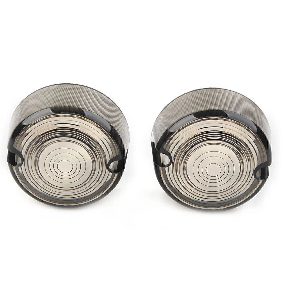 Smoken Turn Signal Lens Cover for Harley Dyna FXD FXR Sportster XLH 883 1200