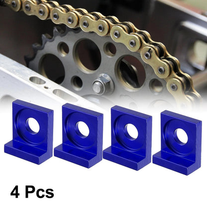 4pcs / 12mm Dia / Hole Chain Adjuster Block Tensioners for Motorcycle