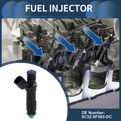 Fuel Injector for Ford F-150 V8 5.4L 2005-2006 (1 x Black)