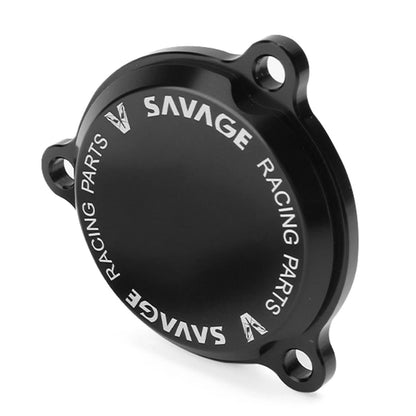Engine Oil Filter Cover Cap Black for KAWASAKI KLX 140 140L 2018-2023