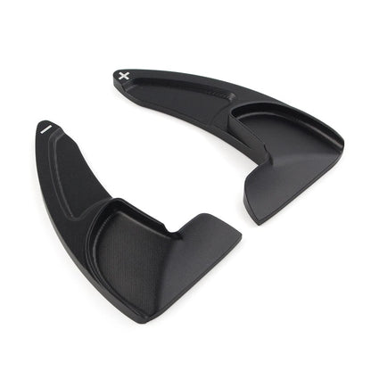 Black Steering Wheel Shift Paddle Shifter Extensions for Dodge Jeep Chrysler (N/A)
