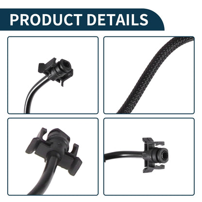 Radiator Hose Coolant Pipe for Volvo XC60 (2007-2013) Black Plastic 1 Pcs