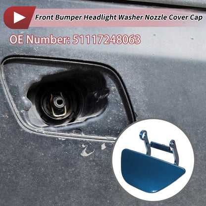 Front Left Washer Nozzle Cover for BMW 535i GT (2010-2017) Blue