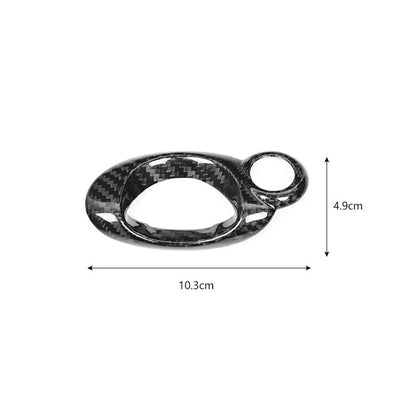 Carbon Fiber Engine Start Stop Key Panel Cover Trim for Mini Cooper R55 R56 R58