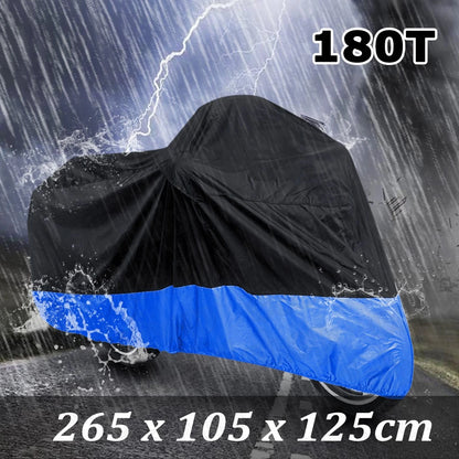 Black+Blue Motorcycle Cover for Harley Davidson Dyna Softail Standard FXST