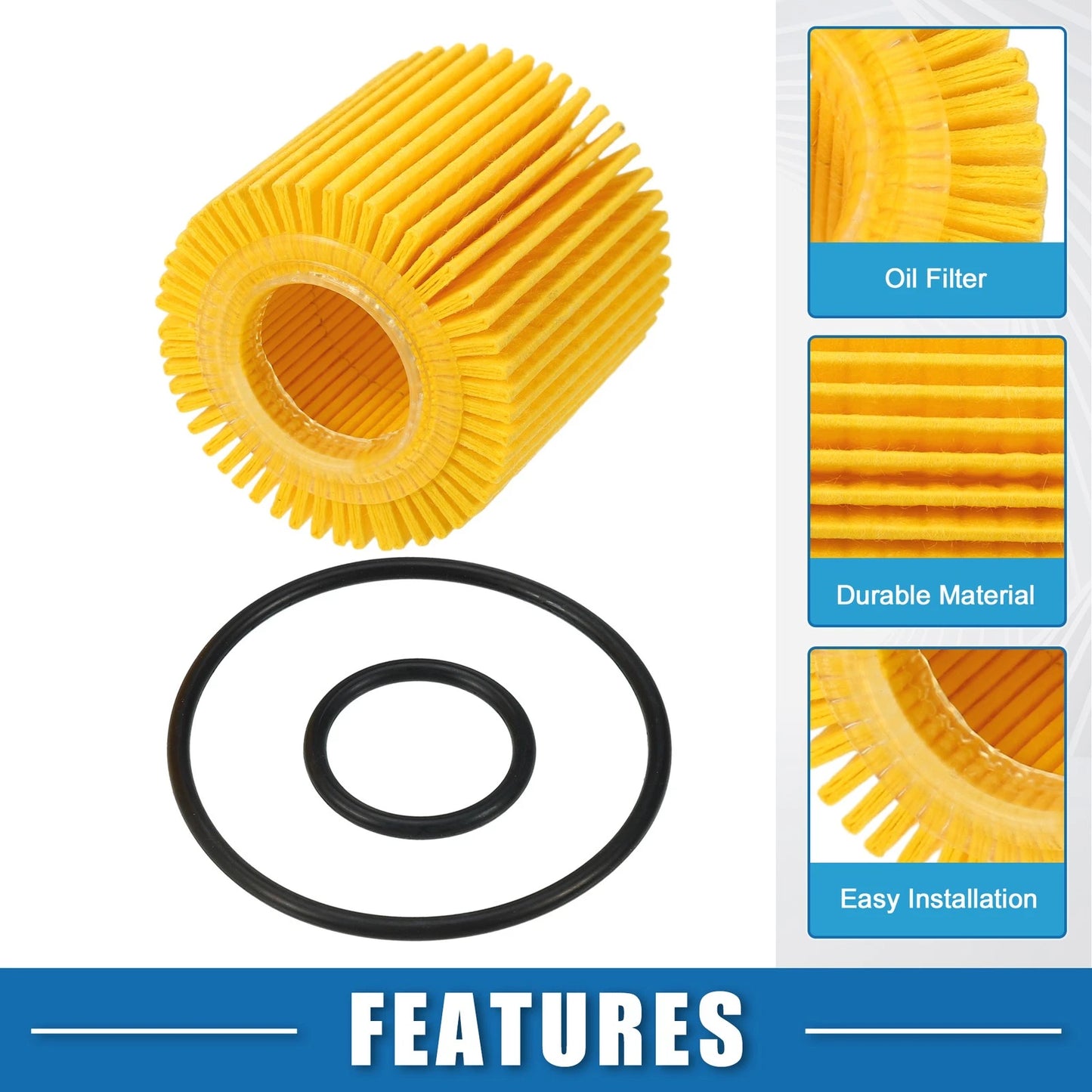 Engine Oil Filter with O Ring for Toyota C-HR (2018)