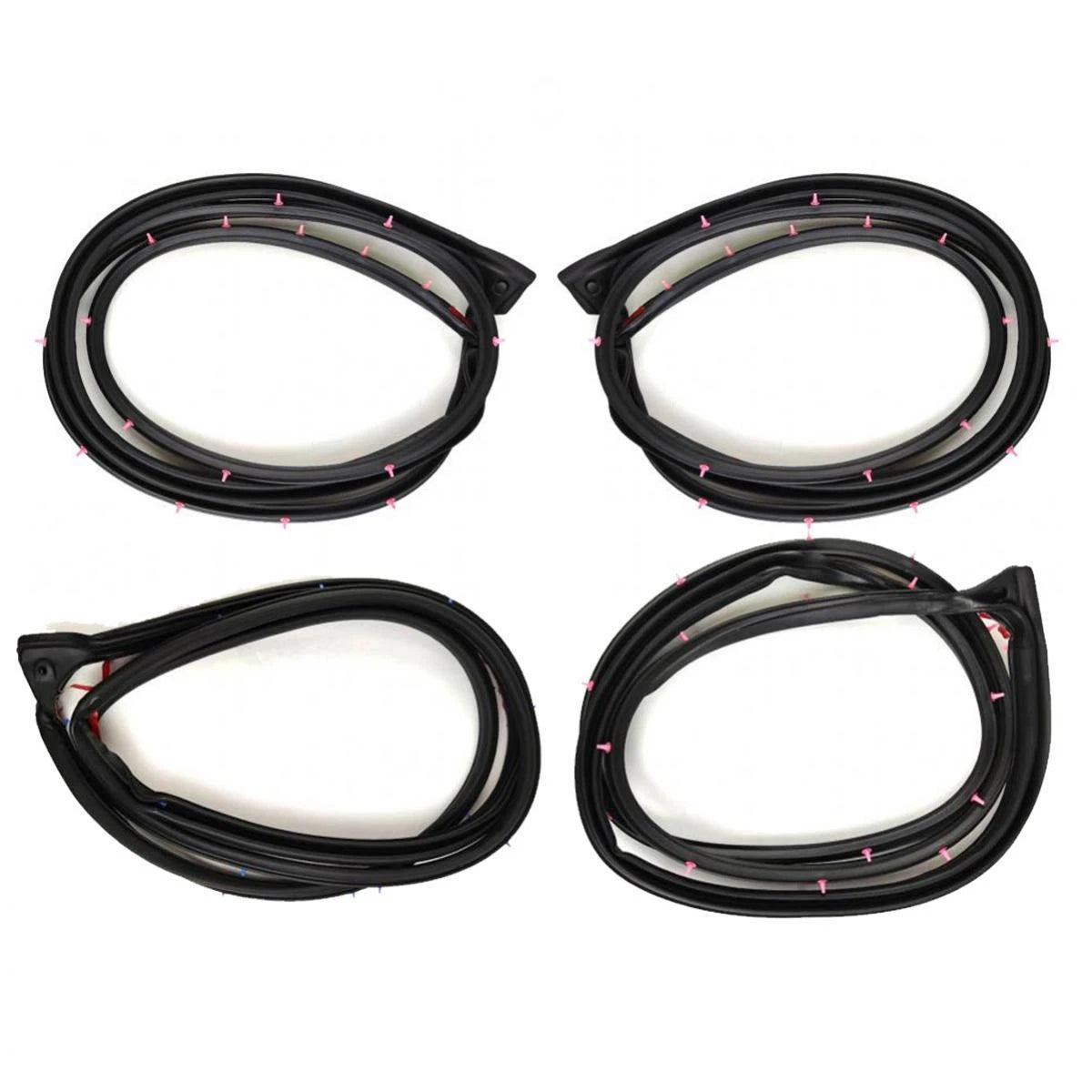 Door Rubber Weatherstrip Set 4 Fits Toyota Vios NCP41 NCP42 4D Sedan 2003-06 D05