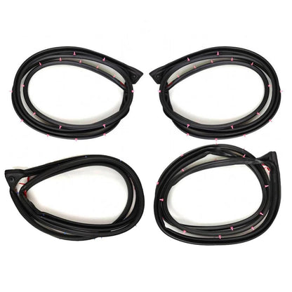 Door Rubber Weatherstrip Set 4 Fits Toyota Vios NCP41 NCP42 4D Sedan 2003-06 D05