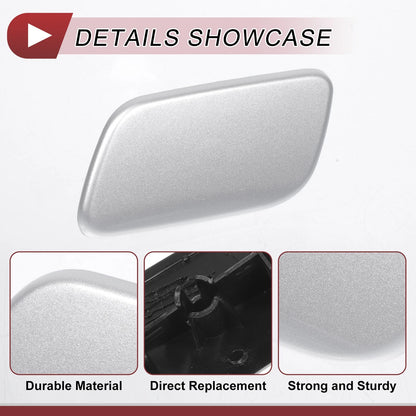 Front Left Washer Nozzle Cover for Subaru Forester 2013-2015 Silver Tone