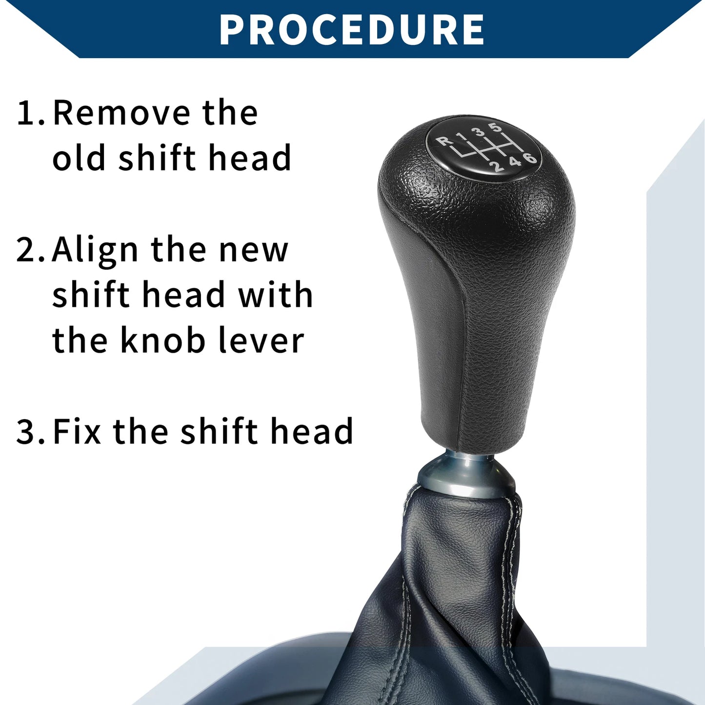 6 Speed Manual Gear Shift Knob for BMW 3 Series E30 E36 (1983-2005)