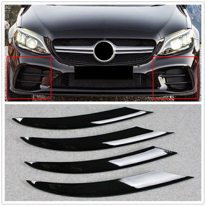 Front Fog Light Mesh Cover Trim for Benz C-Class C300 (2019-2021)