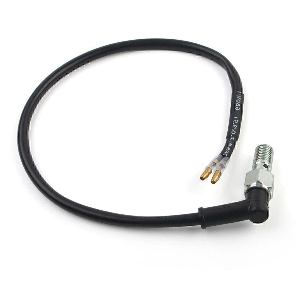 Black Hydraulic Brake Light Switch Bolt M10 for Motorcycle ATV