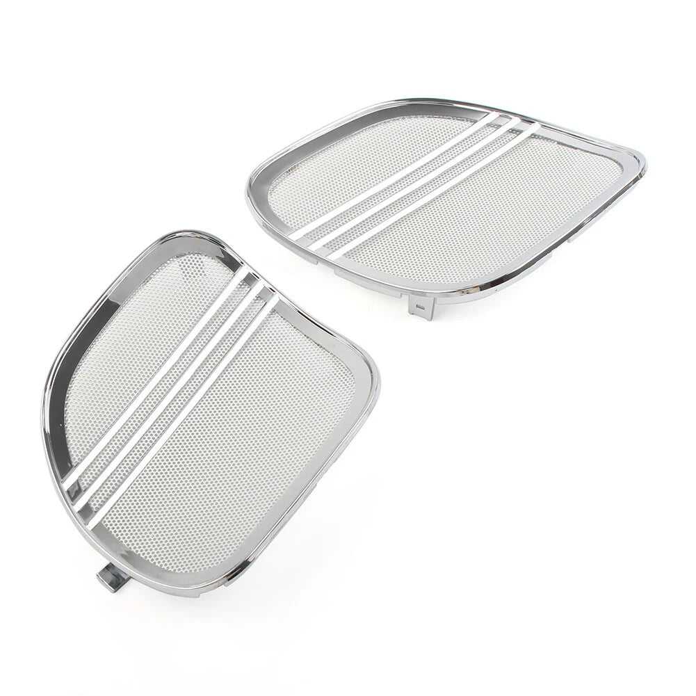 Chrome Speaker Grills Cover Trim for Harley Road Glide (2015-2022)