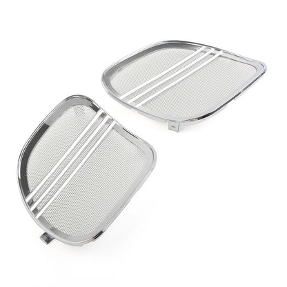 Chrome Speaker Grills Cover Trim for Harley Road Glide (2015-2022)