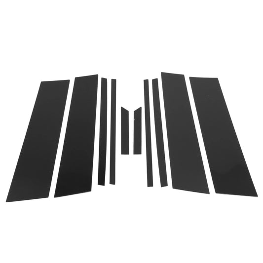 10 x Car Pillar Window Trim Covers for Toyota RAV4 (2020-2021) Plastic Black