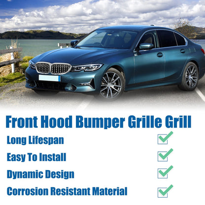 Hood Bumper Grille for BMW 530e 530i 540d 540i xDrive G30 (2017) 1 Pair