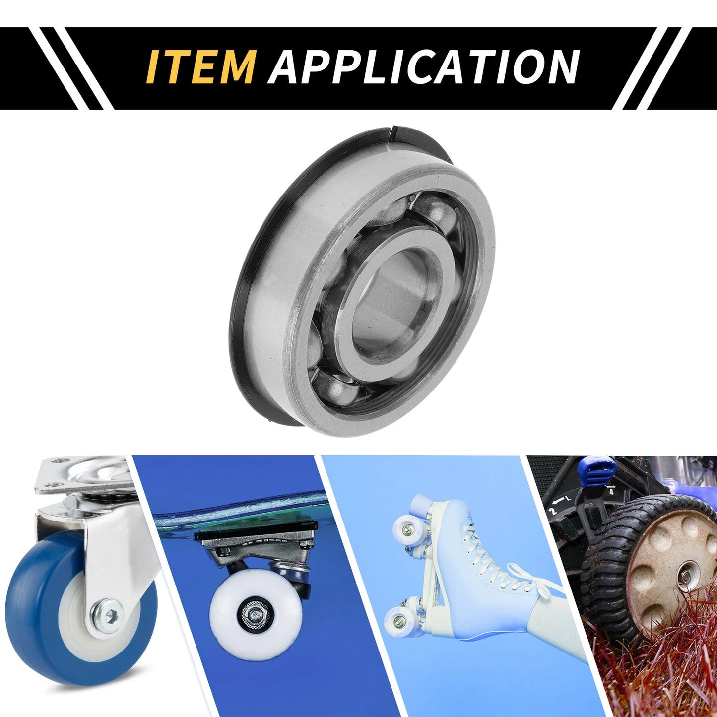 Deep Groove Ball Bearings P6 17x47x14mm 1 Pc for Scooter Skateboard Wheel