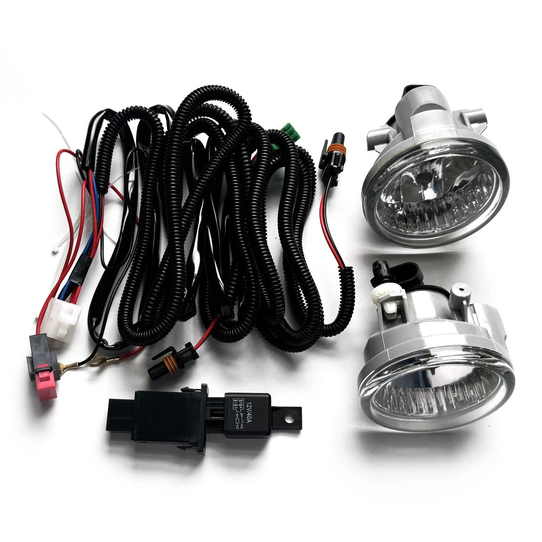 Fog Light Lamps w/Wiring Switch for Toyota Highlander (2004-2007)