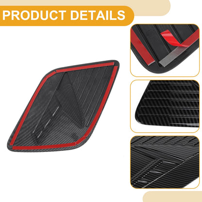 Fuel Tank Door Cap for Kia Niro 2022-2025 Carbon Fiber Black