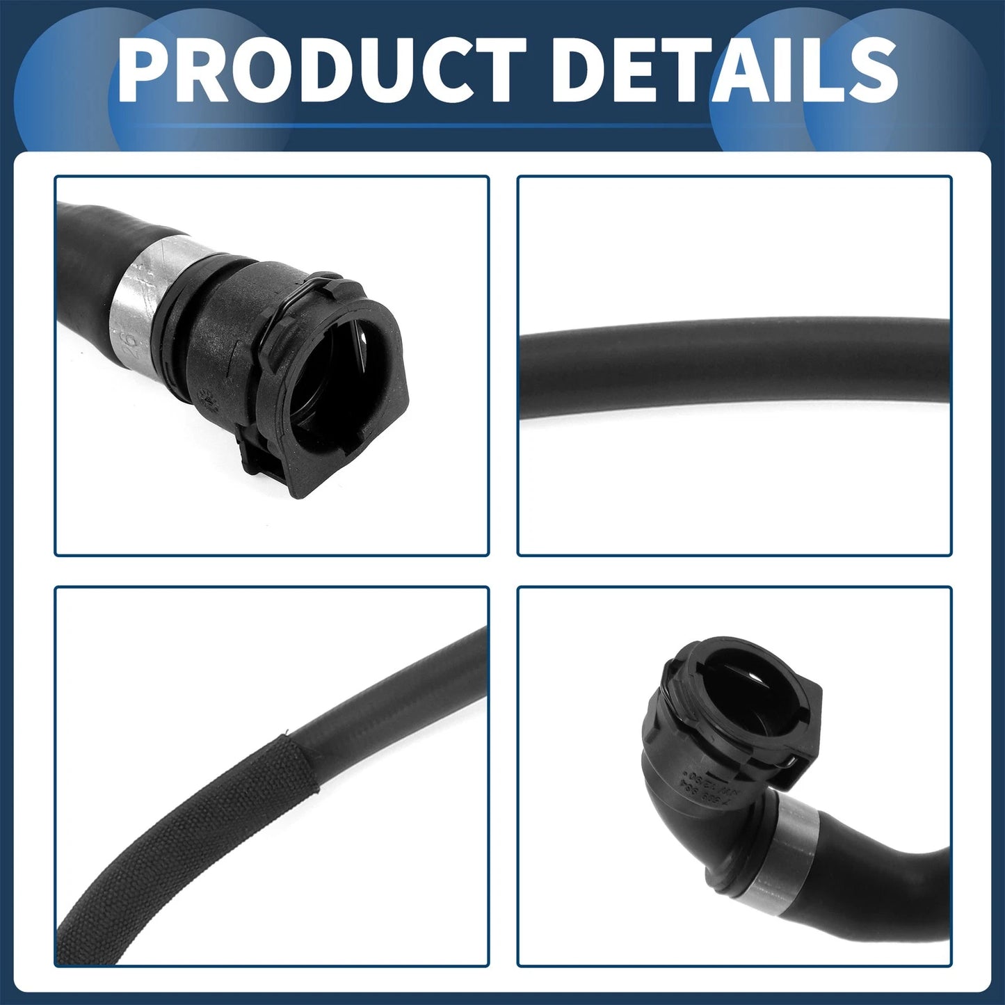 Radiator Hose Rubber for BMW X5 (2009-2013), X6 (2008-2011)