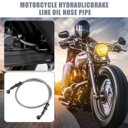Set 80cm Motorcycle Hydraulic Brake/Clutch Line Hose with Screws for Motorcycle
