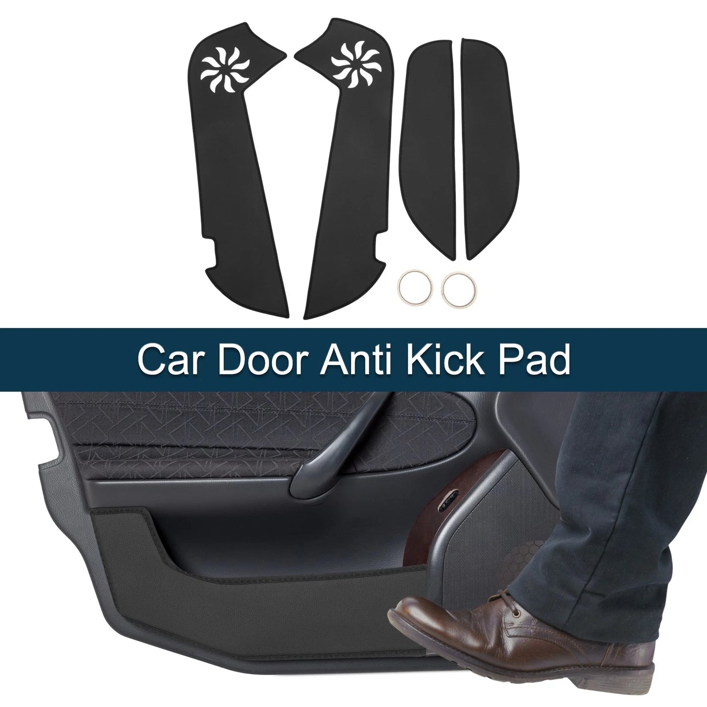 Car Door Anti Kick Pad Sticker Protector 1 Set for Toyota Corolla (2014–2019)