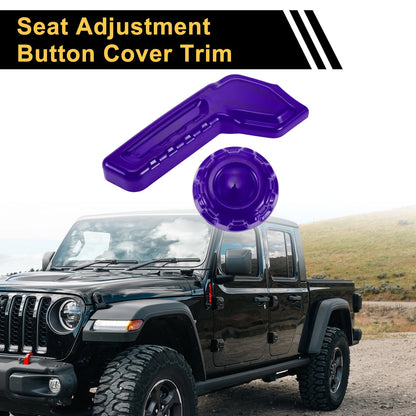 Seat Adjustment Button Cover Trim for Jeep Gladiator JT (2018-2024) Purple