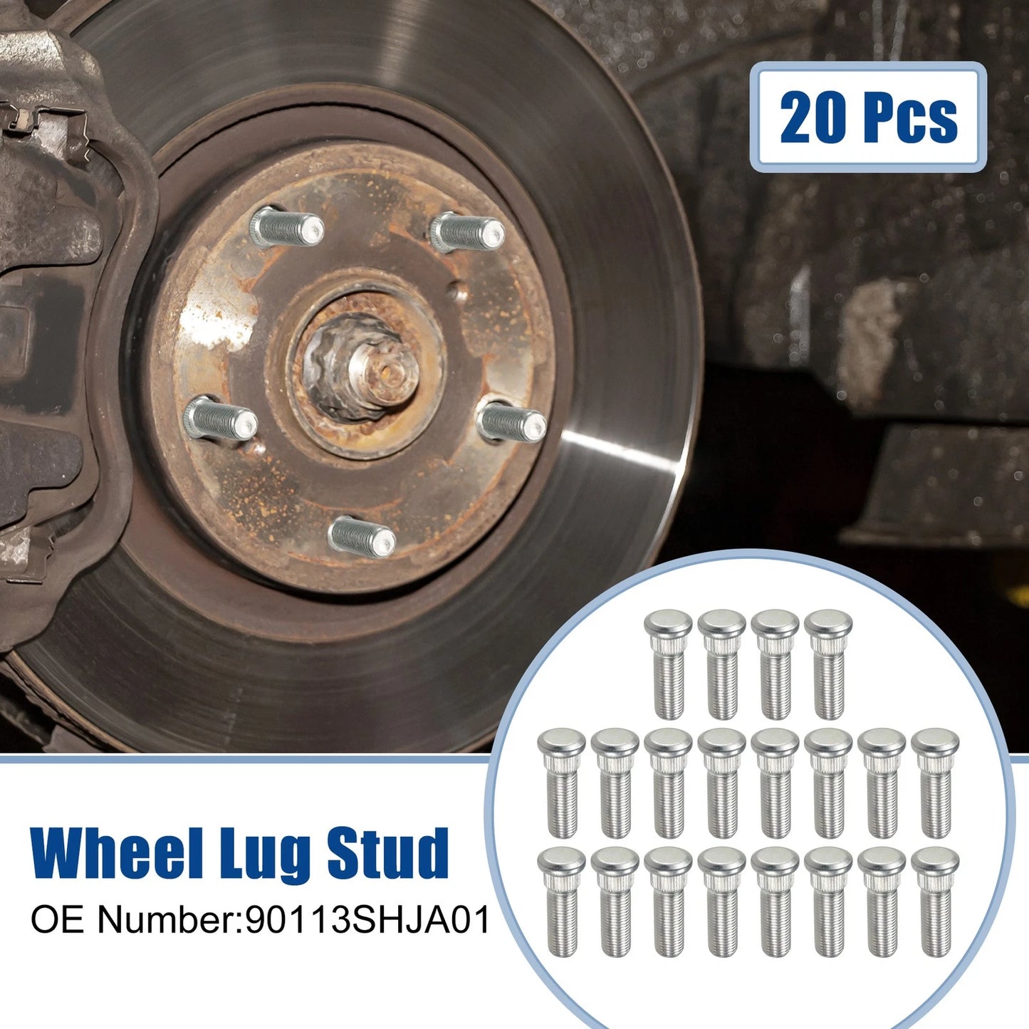 20 Pcs M14x1.5 Front or Rear Wheel Lug Stud for Acura MDX