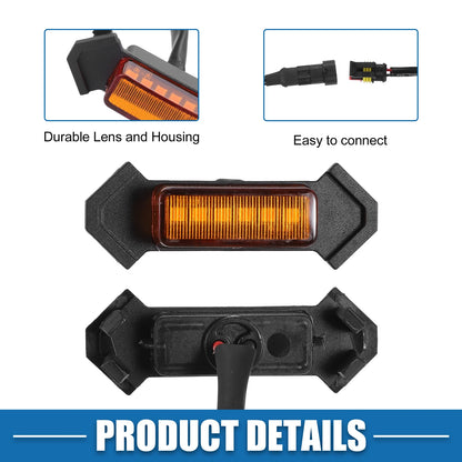LED Front Grille Lights for Toyota Tacoma TRD PRO (2016-2022) Amber