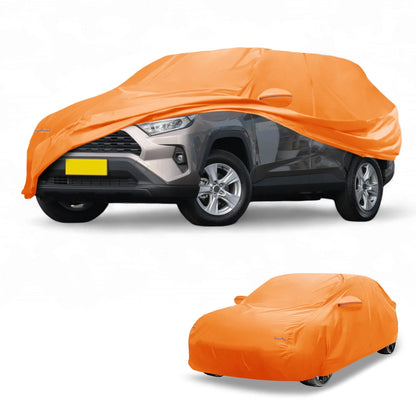 Car Cover Orange Cotton with Zipper for Toyota RAV4