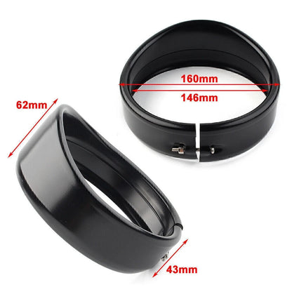 5.75" Headlight Trim Ring Cover for Harley Dyna Street Bob FXDB (1994-2020)
