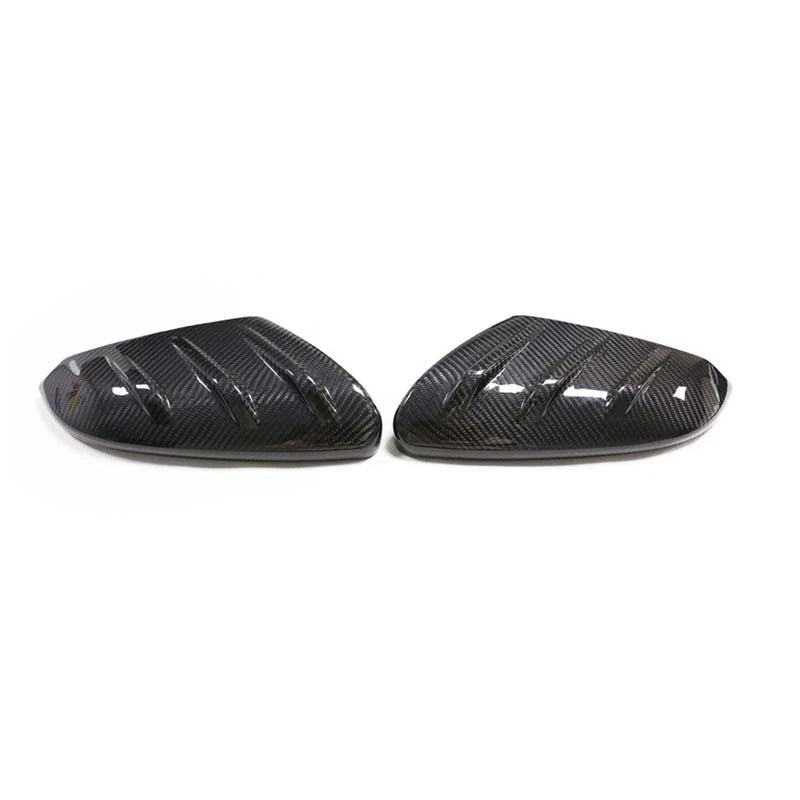 Real Carbon Fiber Add-on Side Mirror Cover Caps for Honda Civic 10th 2016-2021