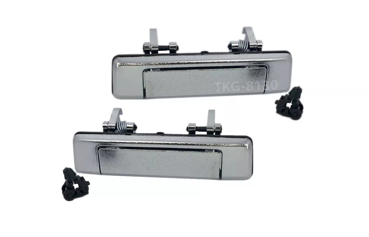2 x Chrome Outside Door Handles for Mazda B2000 B2200 B2600 (1986-1995)