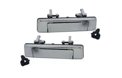 2 x Chrome Outside Door Handles for Mazda B2000 B2200 B2600 (1986-1995)