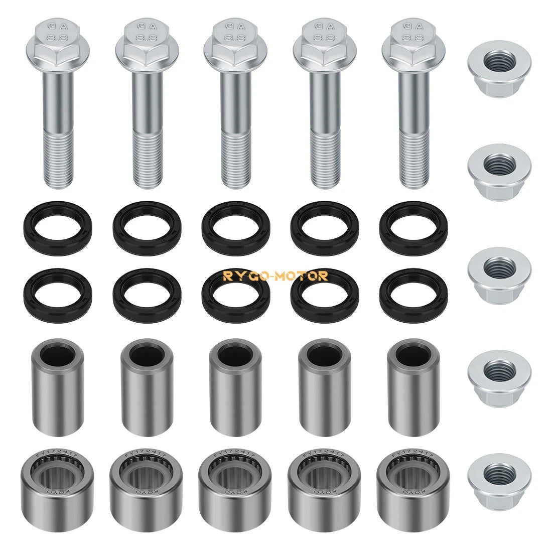 2 x Swing Arm Linkage Bearing & Bolts for Honda Sportrax 400 TRX400X EX