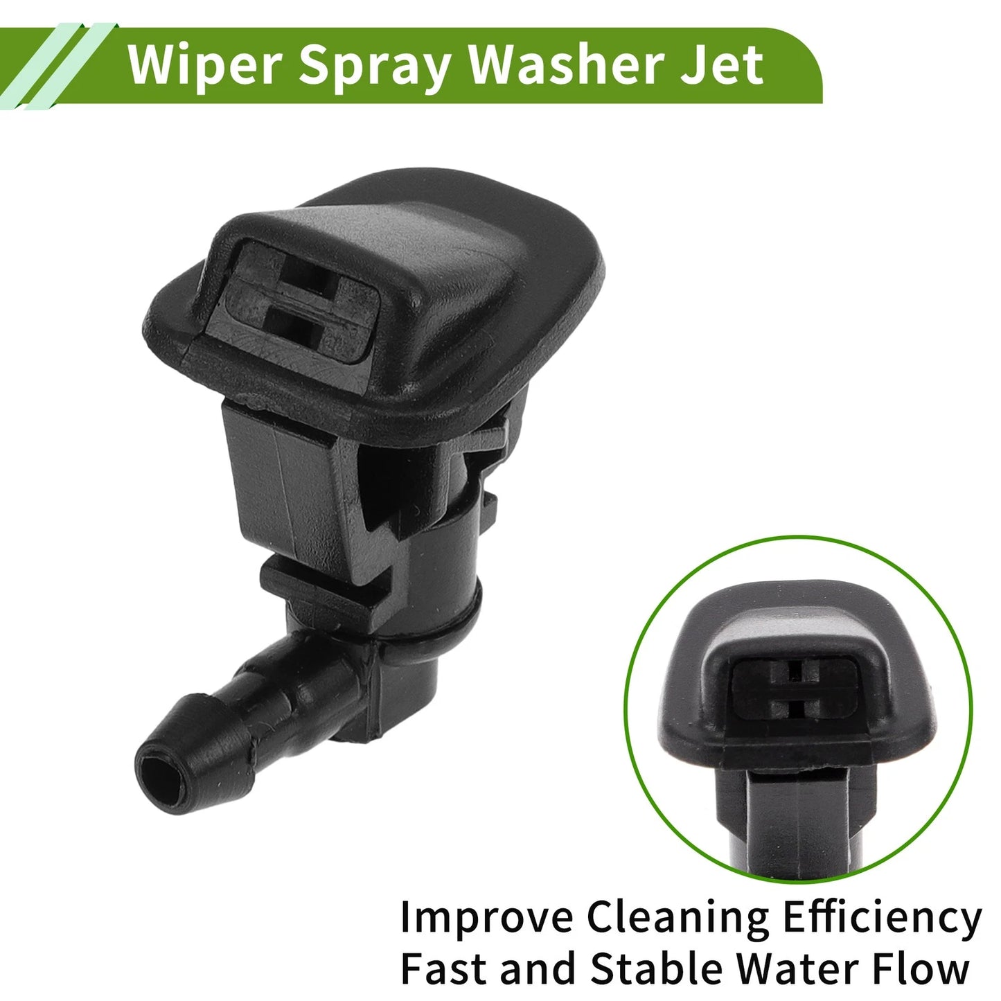 Windshield Washer Nozzle 2 x for Jeep Wrangler Gladiator (2018-2023)