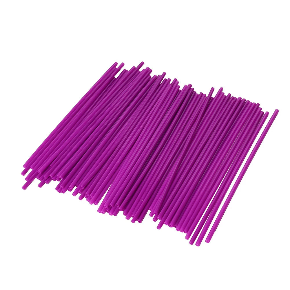 72pcs Spoke Skins Covers for Motocross Dirt Bike Wheel Rim Guard Purple