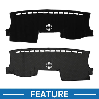 Dashboard Cover Mat for Ford Ranger 2024 Sun Protector Pad Black
