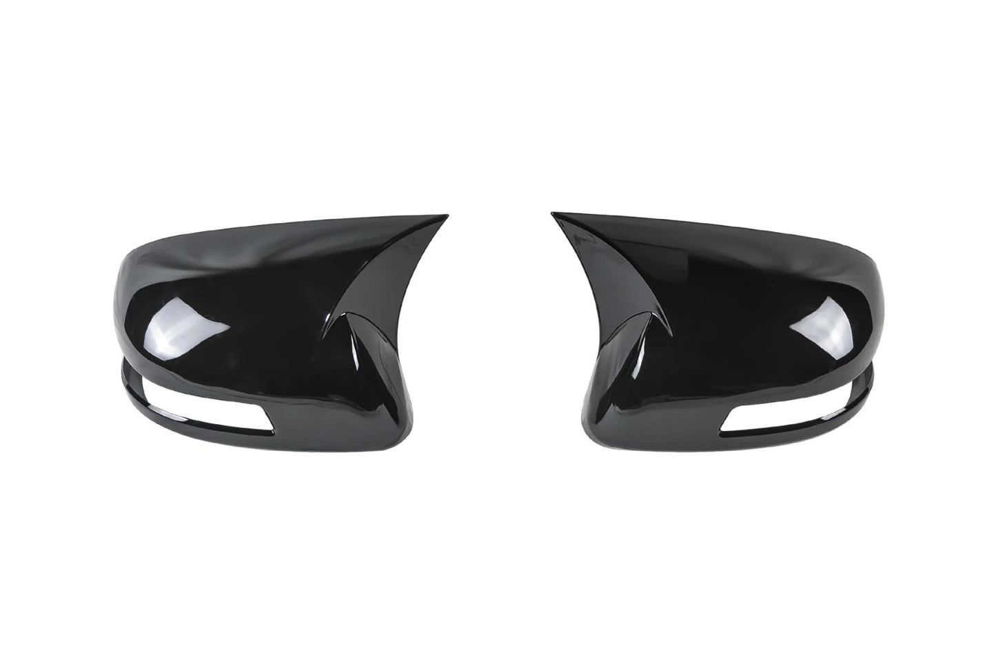 Glossy Black Ox Horn Rearview Mirror Lid Cover Trim for Honda Civic (2012-2015)