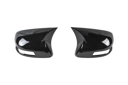 Glossy Black Ox Horn Rearview Mirror Lid Cover Trim for Honda Civic (2012-2015)